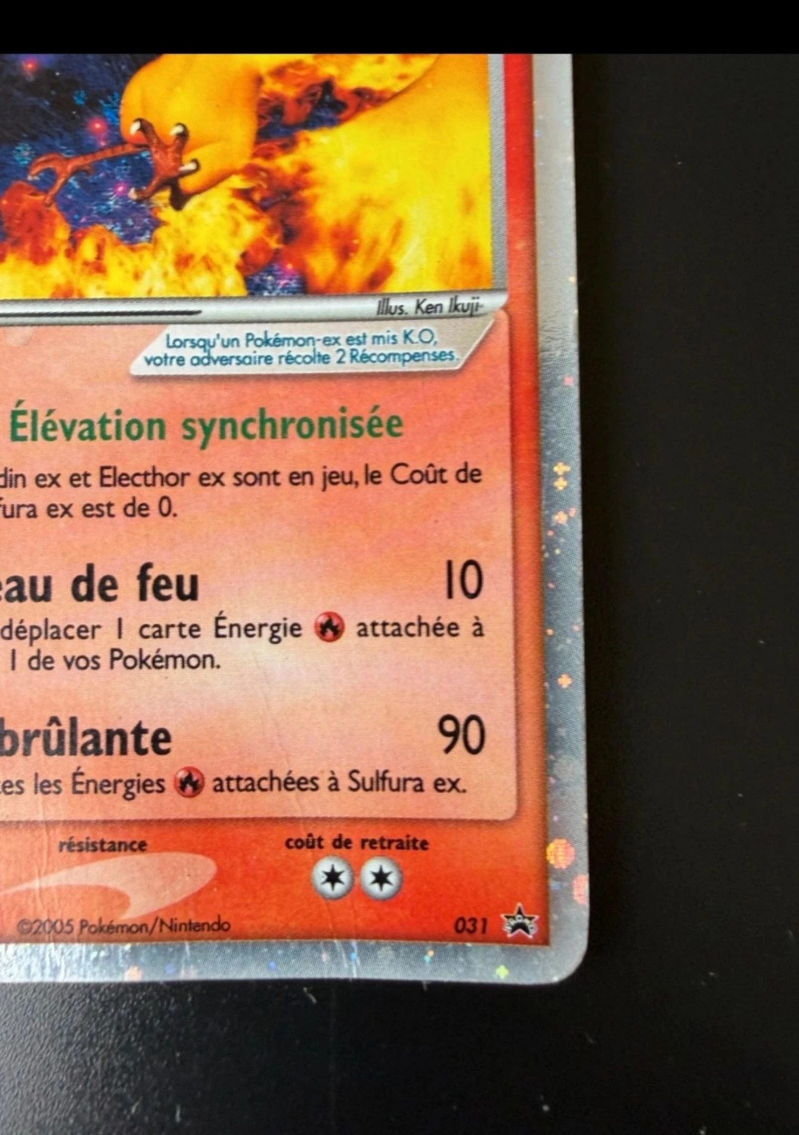 Carta Pokémon Sulfura Ex Holo 100PV (Promo Nintendo 031) 2005 Bueno – photo 4